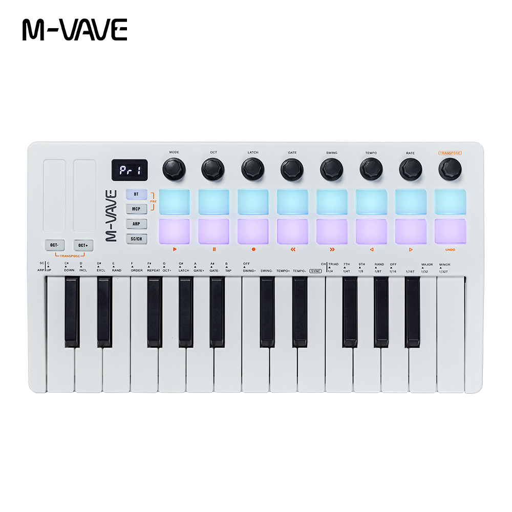 M-VAVE SMK-25 II 25 Key Blueto - Midi Controller Pad recension och pris