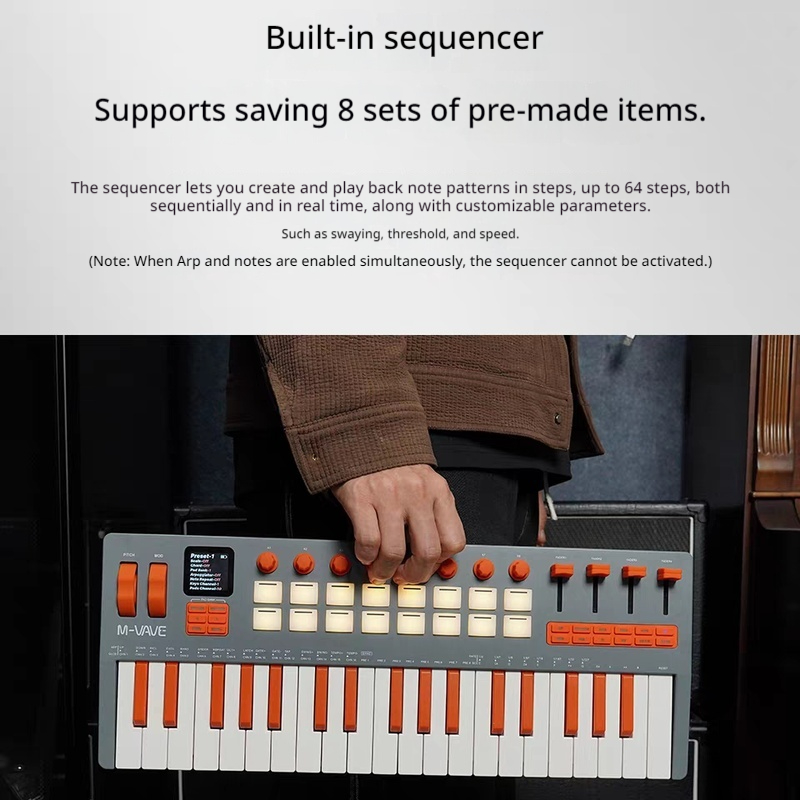 New M-Vave Smk-37pro/Smk37elit - Midi Controller Pad recension och pris