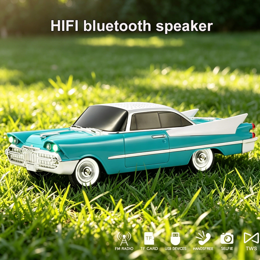 Retro Classic Car Model Blueto - Audio Music Spotify recension och pris