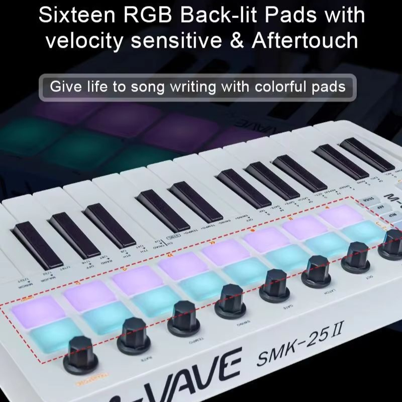 M-Vave Smk-25 Midi Keyboard Co - Midi Controller Pad recension och pris